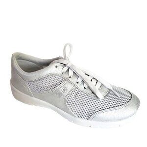 Womens Easy Spirit Gogo Athletic Sneakers, Silver/Silver NIB
